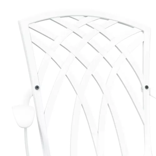  Kerti Szék 2 pcs Fehér 53 x 51 x 88,5cm Alumínium