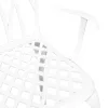  Kerti Szék 2 pcs Fehér 53 x 51 x 88,5cm Alumínium