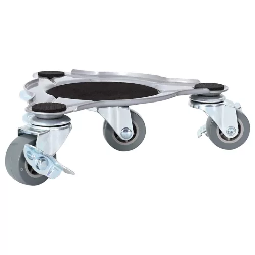  4 db bútorgörgő emelővel, 19x17,5x6 cm, acél, 1000 kg