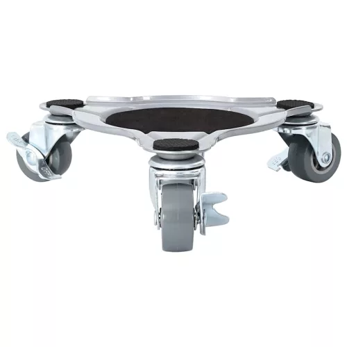  4 db bútorgörgő emelővel, 19x17,5x6 cm, acél, 1000 kg