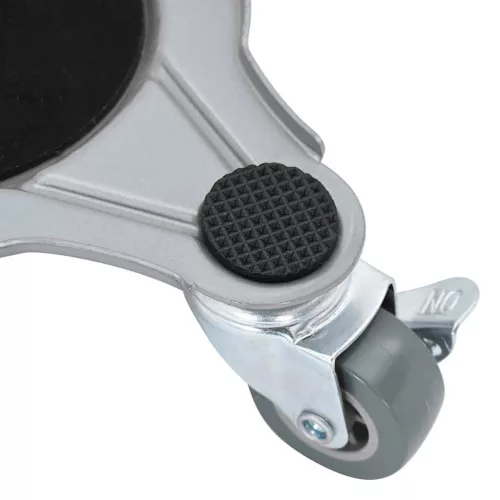  4 db bútorgörgő emelővel, 19x17,5x6 cm, acél, 1000 kg