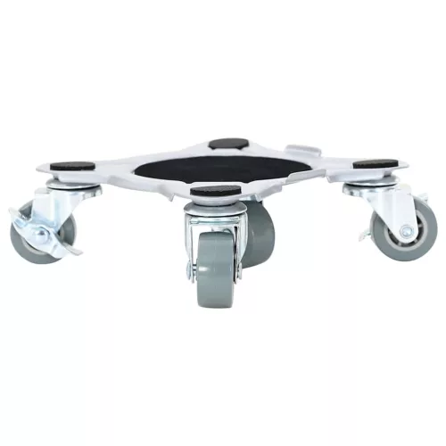  4 db bútorgörgő emelővel, 15,5x15,5x5,5 cm, acél, 1000 kg