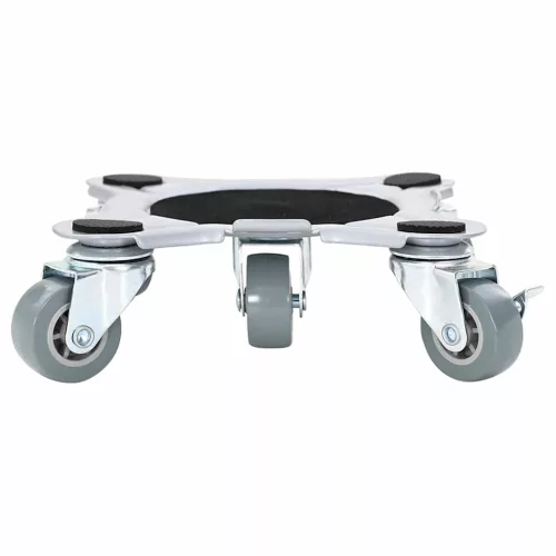  4 db bútorgörgő emelővel, 15,5x15,5x5,5 cm, acél, 1000 kg