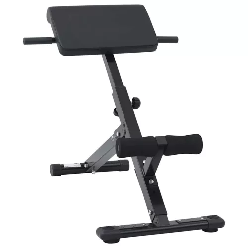  Hyperextension pad Fekete 100,5 x 70 x 78 cm Porszórt acél