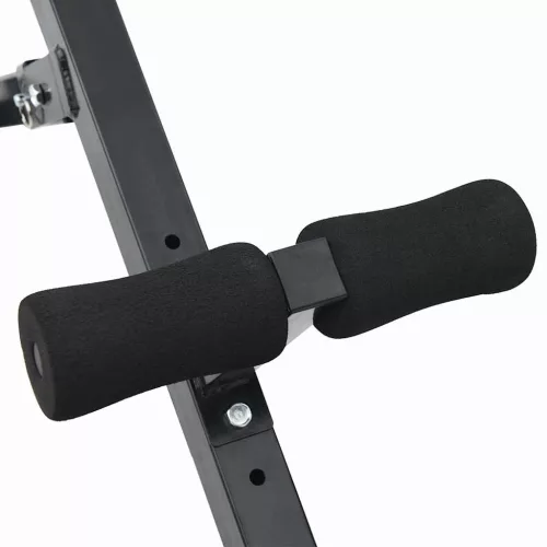  Hyperextension pad Fekete 100,5 x 70 x 78 cm Porszórt acél
