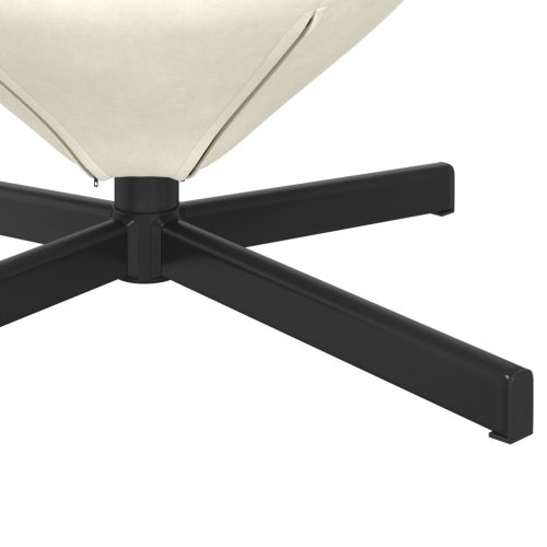  tojásfotel krém bársonyból