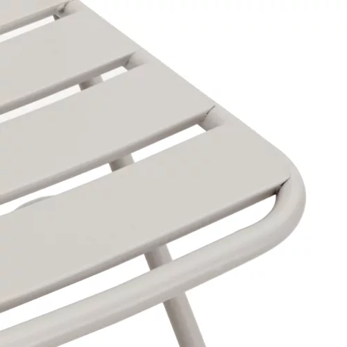  Összecsukható Kerti Székek 2 db Bézs 42x52x82 cm Porszórt Acél