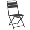  Összecsukható Kerti Székek 2 db Antracit 42x52x82 cm Porszórt Acél