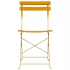  Összecsukható Kerti Székek 2 db Mustár Sárga Acél
