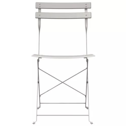  Összecsukható Kerti Székek 2 db Bézs Acél