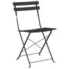  Összecsukható Kerti Székek 2 db Antracit Acél