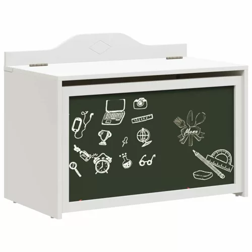  Játék Doboz tárolóval Fehér 73 x 33 x 55 cm Faanyag