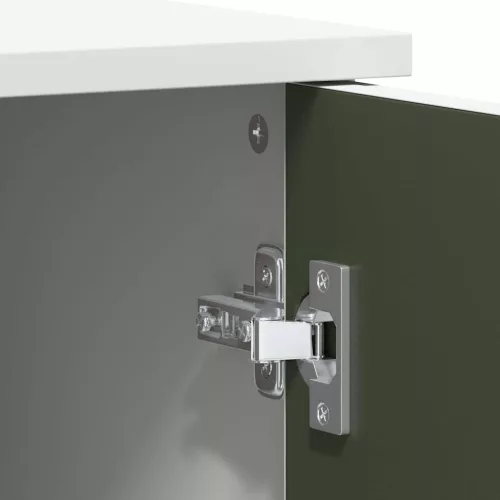  Táblafesték Szekrény polcokkal tárolóval ajtóval Fehér Faanyag