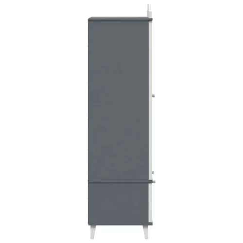  Krétával Írt Dresser fiókkal polcokkal Szürke és fehér Faanyag