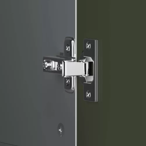  Krétával Írt Dresser fiókkal polcokkal Szürke és fehér Faanyag