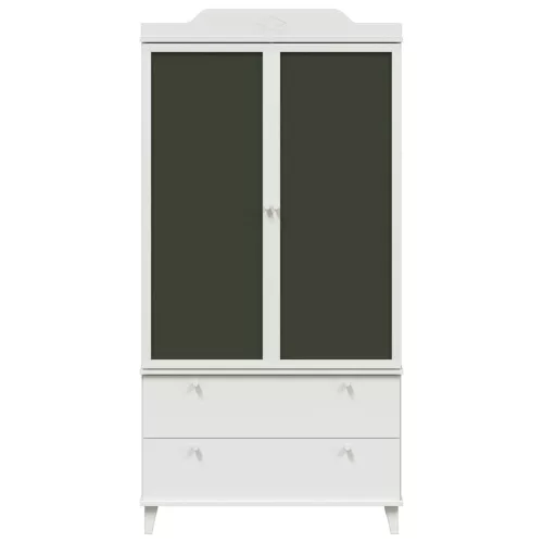  Krétával Írt Dresser fiókkal polcokkal tárolóval Fehér Faanyag