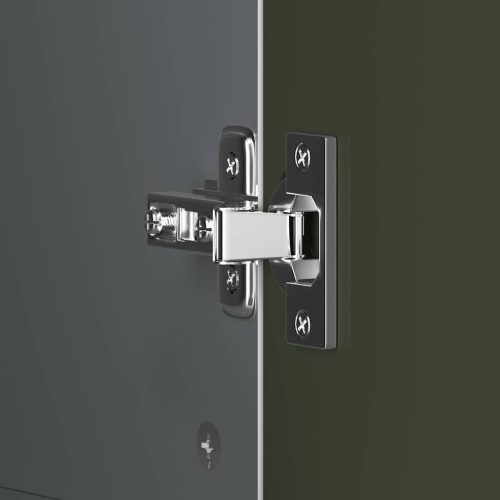  Krétával Írt Dresser fiókkal polcokkal Szürke és fehér Faanyag