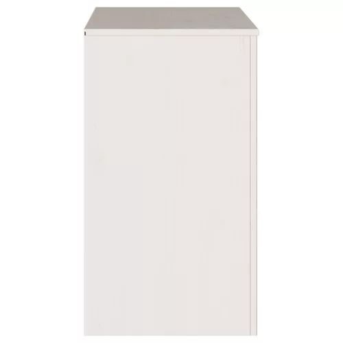  Oldalszekrény DRAMMEN" Fehér 79x43x75,5 cm Tömbfenyő"