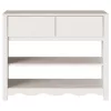  Konzolasztal DRAMMEN" Fehér 89,5x37x73 cm Szilárd Fenyőfa"