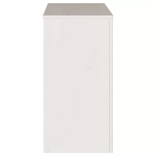  Konzolasztal DRAMMEN" Fehér 89,5x37x73 cm Szilárd Fenyőfa"