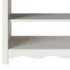  Konzolasztal DRAMMEN" Fehér 89,5x37x73 cm Szilárd Fenyőfa"