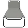  Összecsukható Napozó Hordozható Szürke 600D Oxford Szövet