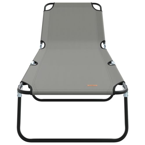  Összecsukható Napozó Hordozható Szürke 600D Oxford Szövet