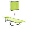 Összecsukható napozóágy fejtámlával zöld Textilene