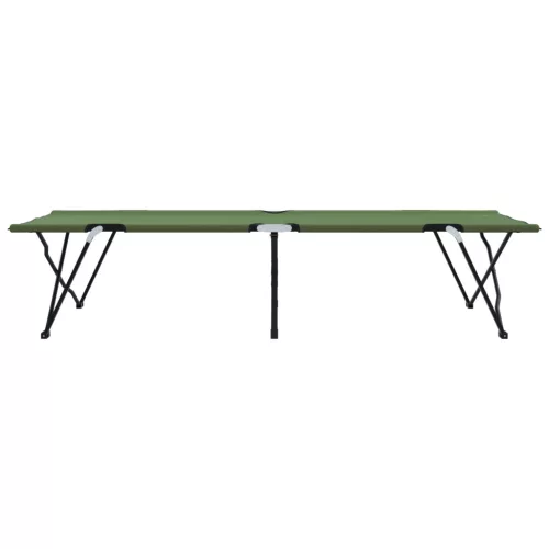  Összecsukható napozóágy hordozó táskával katona zöld 600D Oxford anyagból