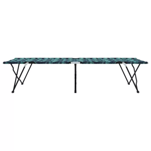  Összecsukható Napozóágyak Táskával, 2 db Levél Minta