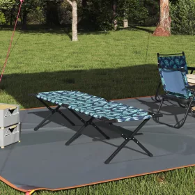    Összecsukható napágy hordtáskával Levél minta 600D Oxford szövet