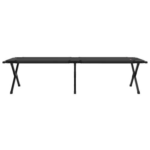  Összecsukható napágyak 2 db szállítótáskával Fekete 600D Oxford szövet