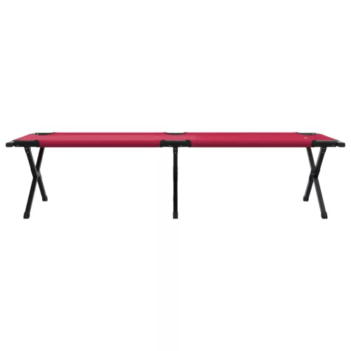  Összecsukható napágyak 2 db hordtáskával piros 600D Oxford szövetből