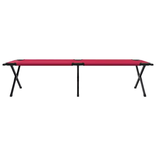  Összecsukható napágyak 2 db táskával piros 600D Oxford szövet