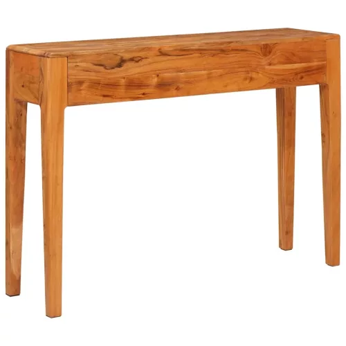  Konzolasztal fiókkal Barna 110 x 30 x 80 cm tömör akácfa