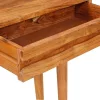  Konzolasztal fiókkal Barna 110 x 30 x 80 cm Tömör Akácfa