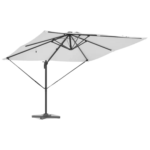  Konzolos Roma napernyő LED-del Homok 286x285x270 cm Alumínium