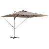  Cantilever Roma Napernyő LED-fénnyel - Taupe (286 x 285 x 270 cm) - Alumínium