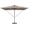  Cantilever Roma Napernyő LED-fénnyel - Taupe (286 x 285 x 270 cm) - Alumínium