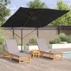  Konzolos Roma Parasol Fekete 286x285x265 cm Alumínium