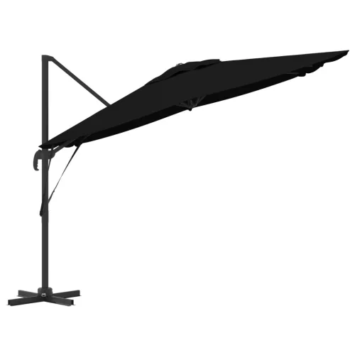  Konzolos Roma Parasol Fekete 286x285x265 cm Alumínium