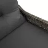  Fotel párnával Szürke Poly Rattan