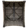  Fotel párnával Szürke Poly Rattan