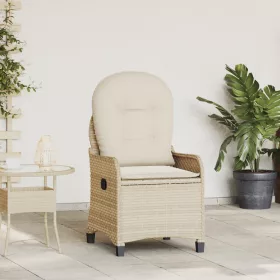  Fotel párnával Bézs Poli Rattan