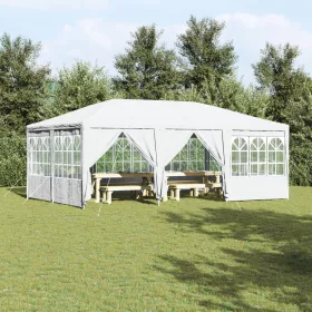  Parti Pavilon 10 Oldalfallal - Fehér 6x4 m PE