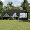 buli sátor 10 oldalfallal antracit 6x4 m PE