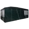  Parti sátor 10 oldalfallal Zöld 6x4 m PE