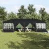  Parti Sátor 12 Oldalfallal Antracit 8x4 m PE
