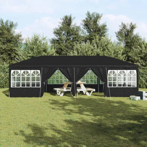  Parti Sátor 12 Oldalfallal Antracit 8x4 m PE