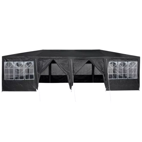  Parti Sátor 12 Oldalfallal Antracit 8x4 m PE